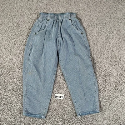 Pantalones Vintage Railroad Hickory Rayas Osh Kosh Talla 4 Cintura Elástica Algodón Foto 1 de 4