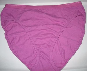 FRUIT OF THE LOOM NEW SIZE 9 - 100% COTTON - PINK - BIKINI PANTY 3.5" SIDES - Picture 1 of 2