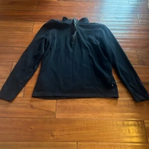 Hugo Boss Herren Large Regular Fit 1/4 Zip Pullover Sweatshirt Schwarz - Bild 1 von 9