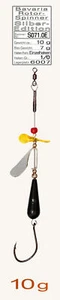 Bavaria Weitwurf-Rotor-Spinner 10g,Silbe Edition, Bebleiung 7g / VMC-Einzelhaken - Bild 1 von 7
