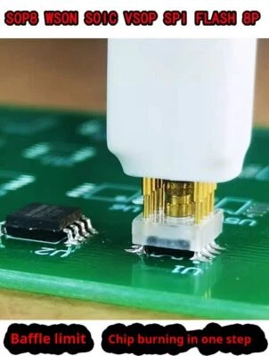 1pc Sop8/Soic8/Vsop8/Wson8 SPI Adapter Clip Pin Flash on Chip Read ＆ Write Probe - Image 1 of 4