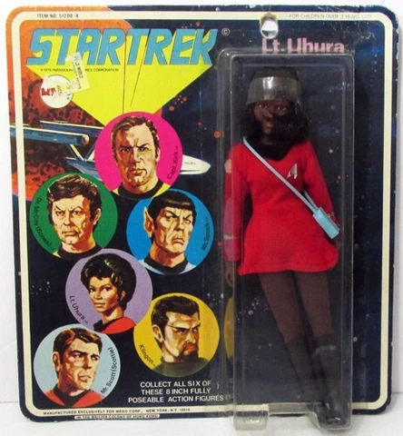 VINTAGE STAR TREK 1974 MEGO LT UHURA BONES 8" ACTION FIGURE SEALED ON CARD! Cover