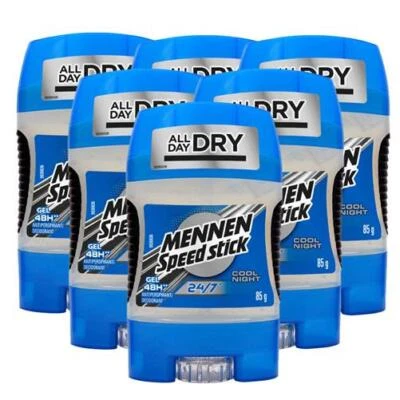 Mennen Speed Stick Cool Night Gel Deodorant 85g Long-Lasting Fresh Bulk 6-Pack - Image 1 of 4