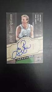 2006-07 LARRY BIRD CHRONOLOGY AUTO HOF INSCRIPTIONS SP INSERT #50/50! AUTOGRAPH! - Picture 1 of 14