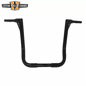 1-1/2"Fat 18" Rise Black Handlebar Fit For Harley Street Road Electra Glide FL - Bild 1 von 1