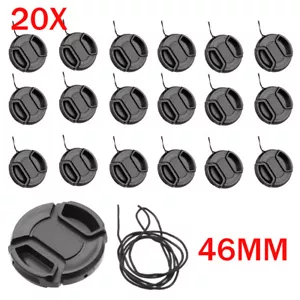 20Pcs 46mm Snap-On Front Lens Cap Cover for Canon Nikon SLR DSLR Camera - Picture 1 of 8