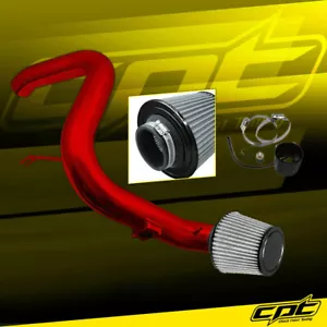For 06-10 Mitsubishi Eclipse V6 3.8L (MT) Red Cold Air Intake +Stainless Filter - Picture 1 of 1