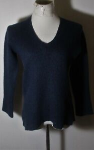 Women's BANANA REPUBLIC Blue Alpaca Blend V-Neck sweater Size S