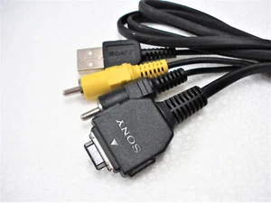 Câble de données d'appareil photo numérique original SONY un à trois VMC-MD1 USB A/V cable 90NEUF - Photo 1 sur 6