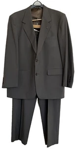 Evan Picone Mens Suit 46R 29ins x40W 2 Piece 2 Button Coat Gray Crowley’s - Picture 1 of 22