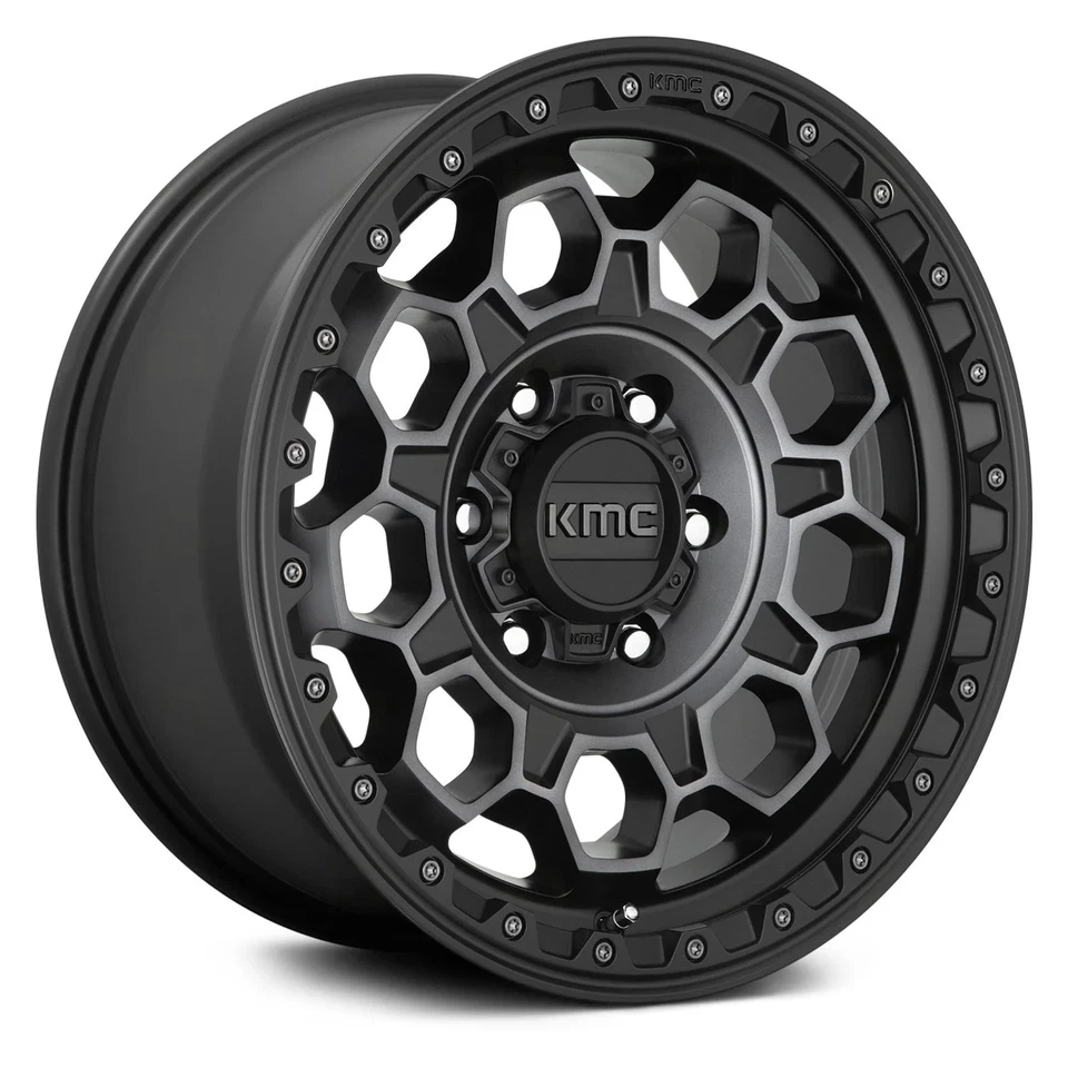 KMC KM545 TREK Wheel 17x8 (35, 5x114.3, 72.56) Black Single Rim Foto 1 de 3