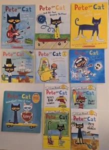 11 Pete die Katze Bücher von James Dean Ich kann lesen, die Klappe heben, Aufkleber & mehr! - Bild 1 von 23