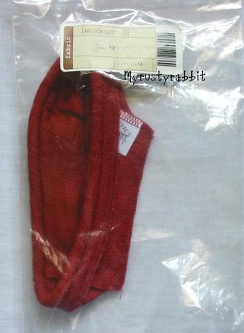 Longaberger Cilantro Booking Basket Liner ~ Paprika - New Cover