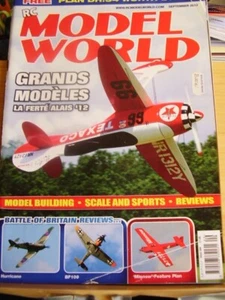 RC MODEL WORLD MODEL AIRCRAFT MAG SEPTEMBER 2012 WITH DH.34 PLANS 41" SPAN ELECT - Imagen 1 de 6
