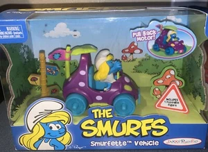 Die Schlümpfe, Schlumpfettenfahrzeug Actionfiguren-Set, pink, 2008, 2009, NEU! - Bild 1 von 12
