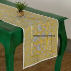 Handmade Cotton Linen Table Runner Kitchen Dining Table Cloth Floral Home Decor