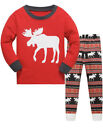 LitBud Toddler Boys CHRISTMAS REINDEER Pyjamas Soft Long Sleeve Nightwear 5-6yrs