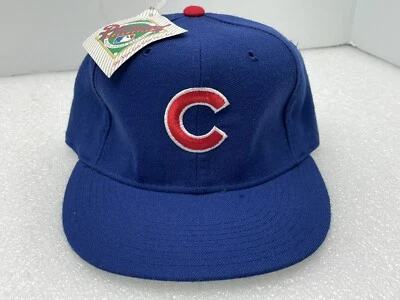 VINTAGE 90's NEW ERA CHICAGO CUBS PRO MODEL DIAMOND 7-1/8 HAT DEADSTOCK - Image 1 of 4