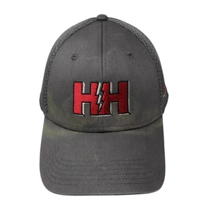 HH Electric Strapback Mesh Back Hat Gray One Size Solid Comfy Fit Otto - Picture 1 of 8