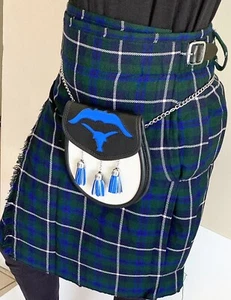 Kilt Scottish Dream Men's Kilt, Blue & Green Light Weight Value, Highland Tartan - Picture 1 of 12