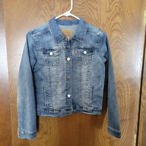 Levi's Denim Jean Jacket Girl's XL 13-15 Years Blue - Picture 1 of 3