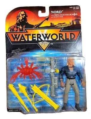 Boneco vintage 1995 Waterworld 4,5" NORD com bombardeiro Bazuca de disparo, veja detalhes - Imagem 1 de 4