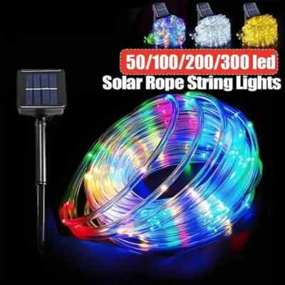 Outdoor Solar Rope Light Waterproof Garden Christmas Decoration Light Strip New - Image 1 of 4