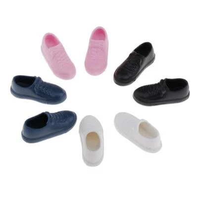 MARKENLOS 4 Paar BJD Puppen flache Schuhe Sandale für 1/6 Blythe Kugelgelenk Puppen Accs