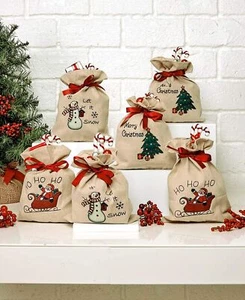 Set of 6 Holiday Treat Bags - Picture 1 of 1