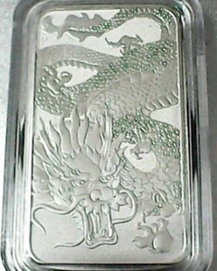 Dragon Rectangle 2022 - 31,1 gramm- 999,9/1000 - Bild 1 von 2