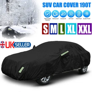 S/M/L/XL/XXL Waterproof Full Car Cover Outdoor Rain Dust UV Resistant Protection - Picture 1 of 17
