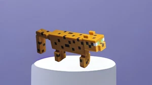 Articulated Minecraft Ocelot, Flexi Fidget Toy, 3D Printed - Picture 1 of 55