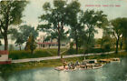 Postcard Boat Landing at Country Club, Sioux City, Iowa - circa 1909