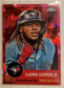 2022 Topps Chrome Platinum Vladimir Guerrero Jr. Ghiaccio incrinato rosa #d 24/100 - Foto 1 di 2