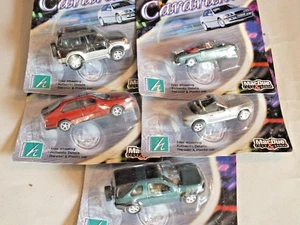 Hongwell Cararama 5 blister vetture scala 1/66 MG LandRover Toyota BMW Saab M/B - Picture 1 of 3