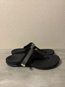 Vionic Tiffany Women's Sz 9 Orthotic Sandals Black Arch Support Flip Flop Thong - Picture 1 of 11