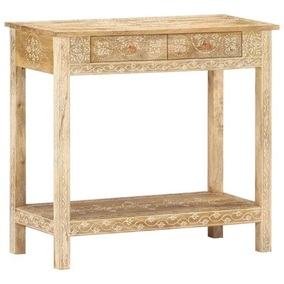 Tavolo Consolle 80x35x74 cm in Legno Massello di Mango vidaXL - Immagine 1 di 4