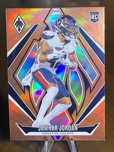 2024 Panini Phoenix JAWAR JORDAN Rookie RC Orange Refractor #197 ~ Texans - Picture 1 of 2