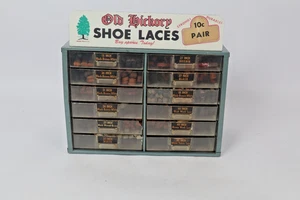 Vintage "Old Hickory Shoe Laces" Store Display. Great Condition - Picture 1 of 11
