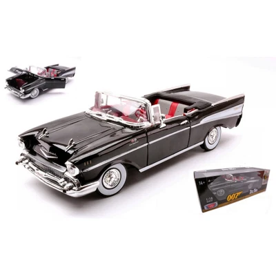 CHEVROLET BEL AIR SPIDER 1955 Dr.NO JAMES BOND LICENZA DI UCCIDERE 1:18 Motormax - Immagine 1 di 4