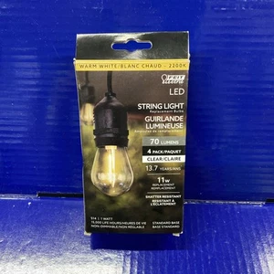 Feit Electric S14/822/FILED/4 1W 2200K 70 Lumens S14 String LED Light 4 Bulb - Picture 1 of 4