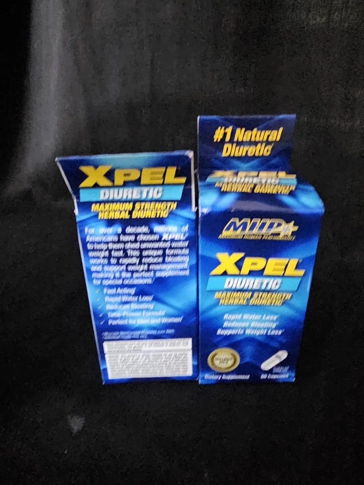 DOIS diuréticos herbais MPH Xpel desempenho humano máximo 60 cápsulas EXP 8/25 - Imagem 1 de 1
