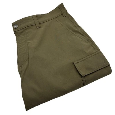 Eddie Bauer Travex Cargo Shorts Mens 36 Military Green  Stretch Outdoor Hiking - Image 1 of 4