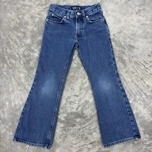 Jeans Y2K SQZ Niños Niñas Talla 7 Bolsillos Azul Algodón Acampanado Años 90 Algodón Clásico - Imagen 1 de 14