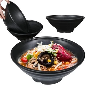 Unbreakable Japanese Ramen Bowl Set of 4-44 OZ Wheat Straw Large Ramen Bowls - Picture 1 of 8