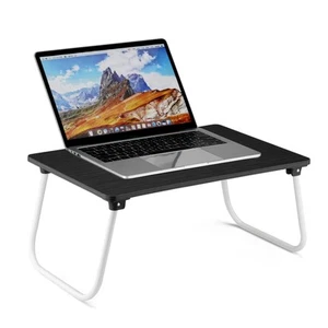 Folding Lap Desk Laptop Stand Bed Desk Table Tray, Breakfast Serving Tray, Po... - Picture 1 of 8