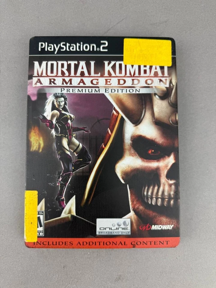 Mortal Kombat Armageddon PS2 SteelBook Shao Kahn *SIN JUEGOS SIN INSERCIONES* Foto 1 de 4