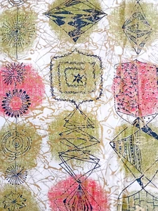 Lucienne Day MISCELLANY 1950s Beautiful lightweight cotton UNUSED - 73cm x 45cm - Picture 1 of 8