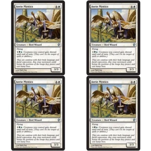 4 x Airie Mystics Casi nuevo Commander 2013 Magic The Gathering Blanco - Bird Unc - Imagen 1 de 1
