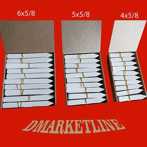 1000 White Quality Plastic Plant Label Nursery Stake Tag marker etiqueta 3 SIZES - Picture 1 of 2